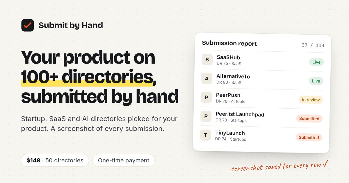 Submit by Hand