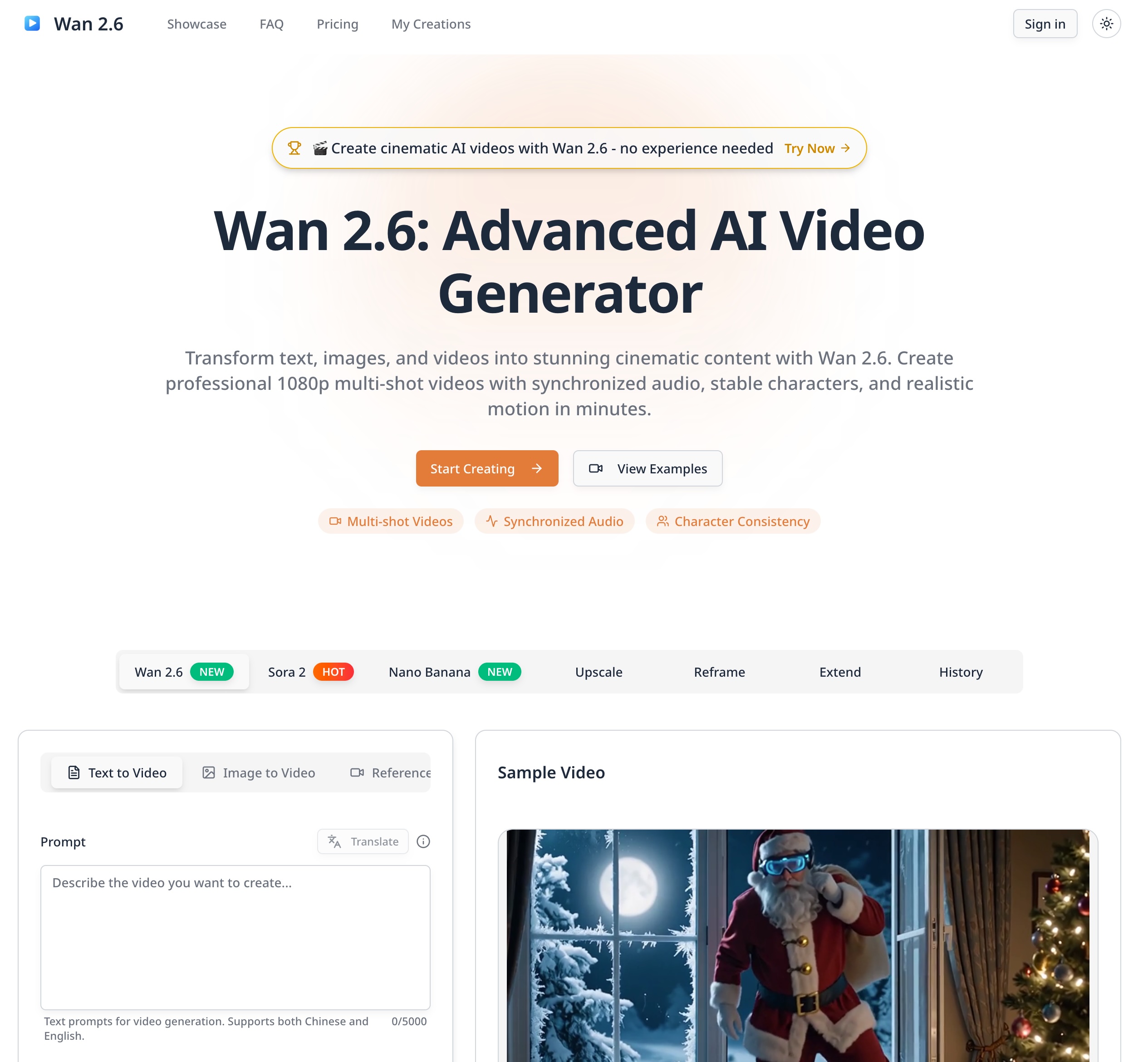 Wan 2.6: AI Video Generator with Multi-Shot